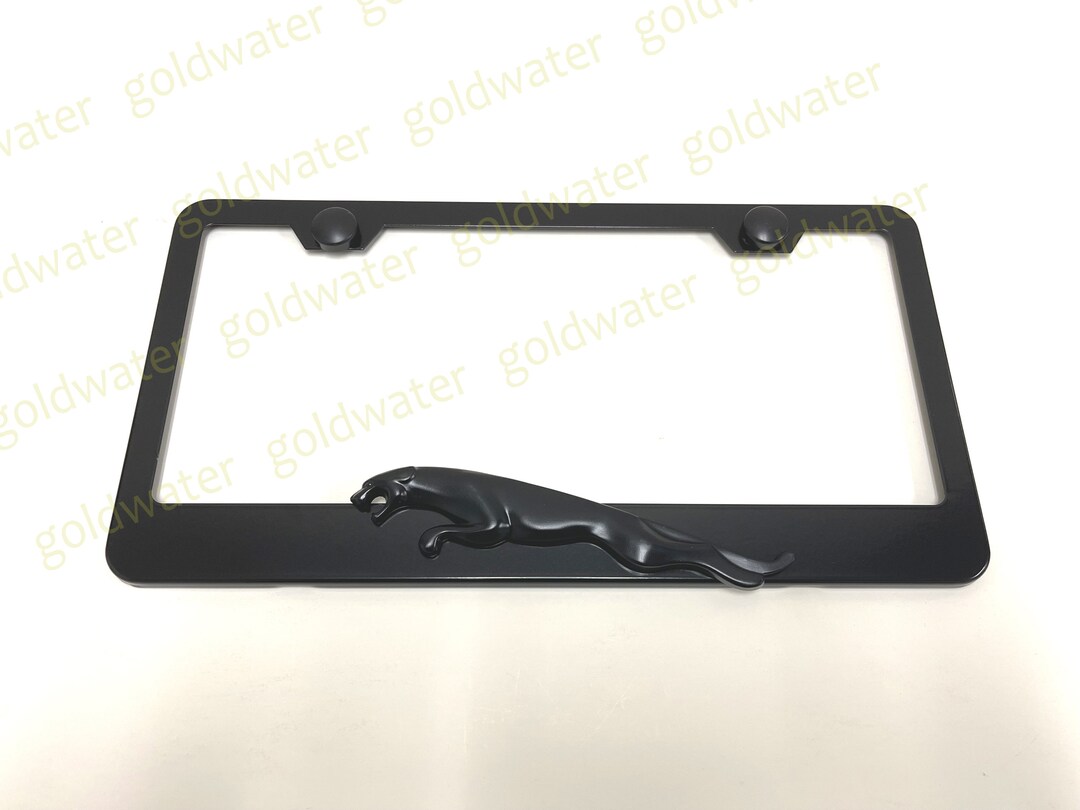 3D black Jaguar Leaper Emblem Badge Logo Black Powder Coated Metal