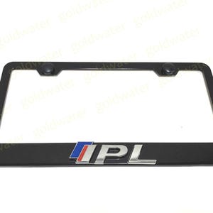 3D IPL Badge Emblem Black Powder Coated Metal Steel License Plate Frame Holder for Infiniti
