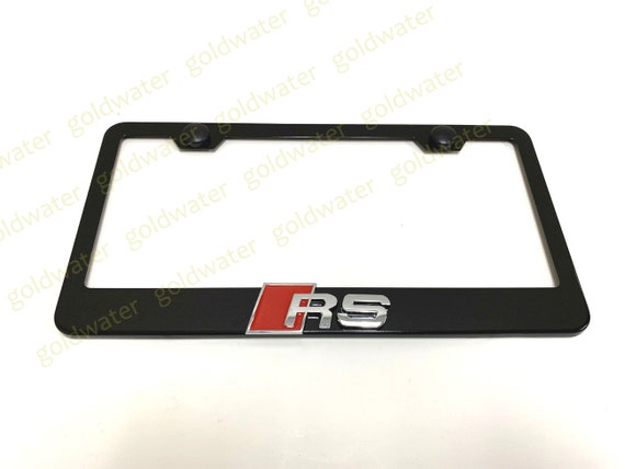 3D RS Racing Sport Emblem Black Powder Coated Metal Steel License