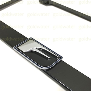 3D F Logo F Sport Emblem Black Powder Coated Metal Steel License Plate Frame Holder for Lexus (BLK)