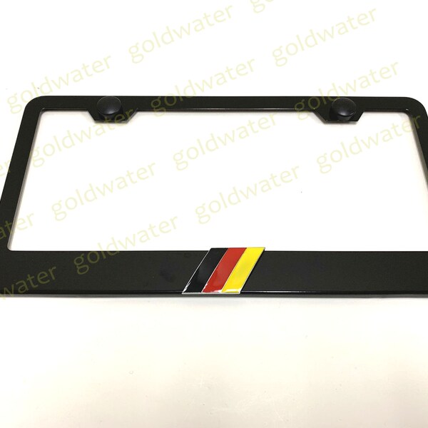 thumbnail image 2 of BLVD Audi Sport Retro Flag Stainless Steel License Plate Frame – Black 2 of 5