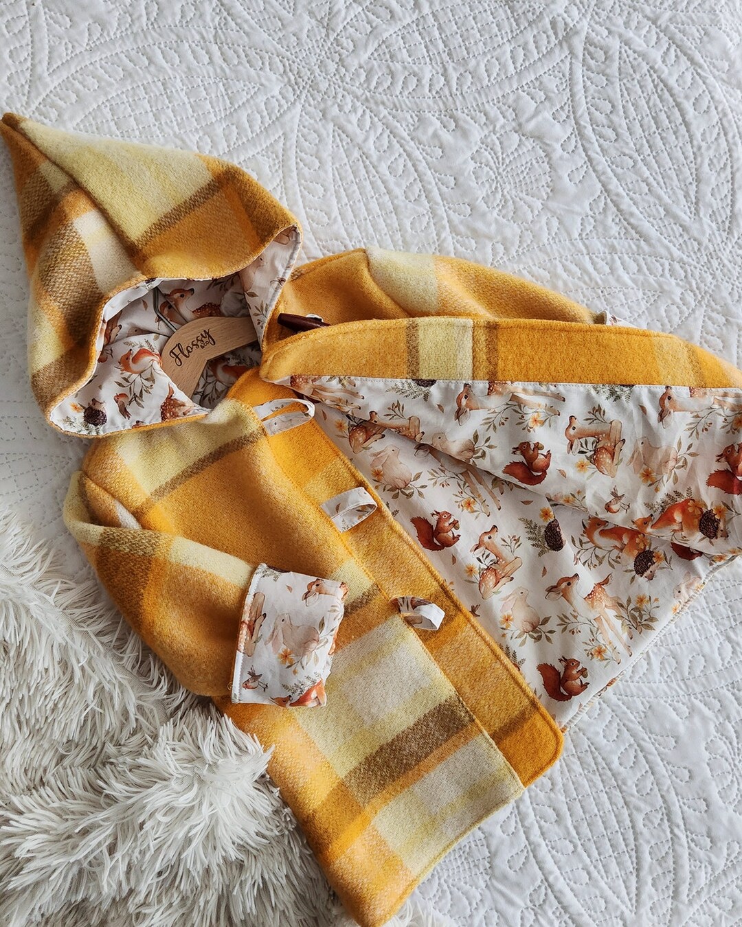 Children's Wool Coat, Upcycled Wool Blanket Coat, Size 12years Etsy