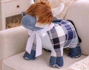 Memory Teddy Bear from Baby Clothes, Keepsake Bear Made from Loved Ones Clothing, Personalized Memorial Gift Plush