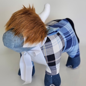 Memory Teddy Bear from Baby Clothes, Keepsake Plush Toy, Memorial Gift
