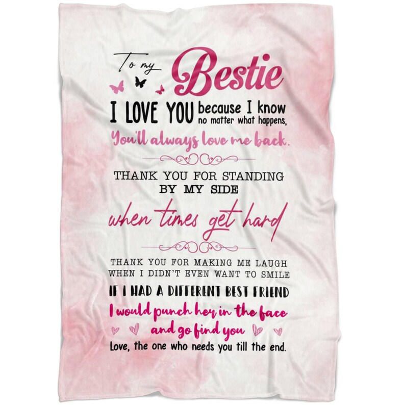 Best Friends Fleece Blanket/Best friend gift For Etsy