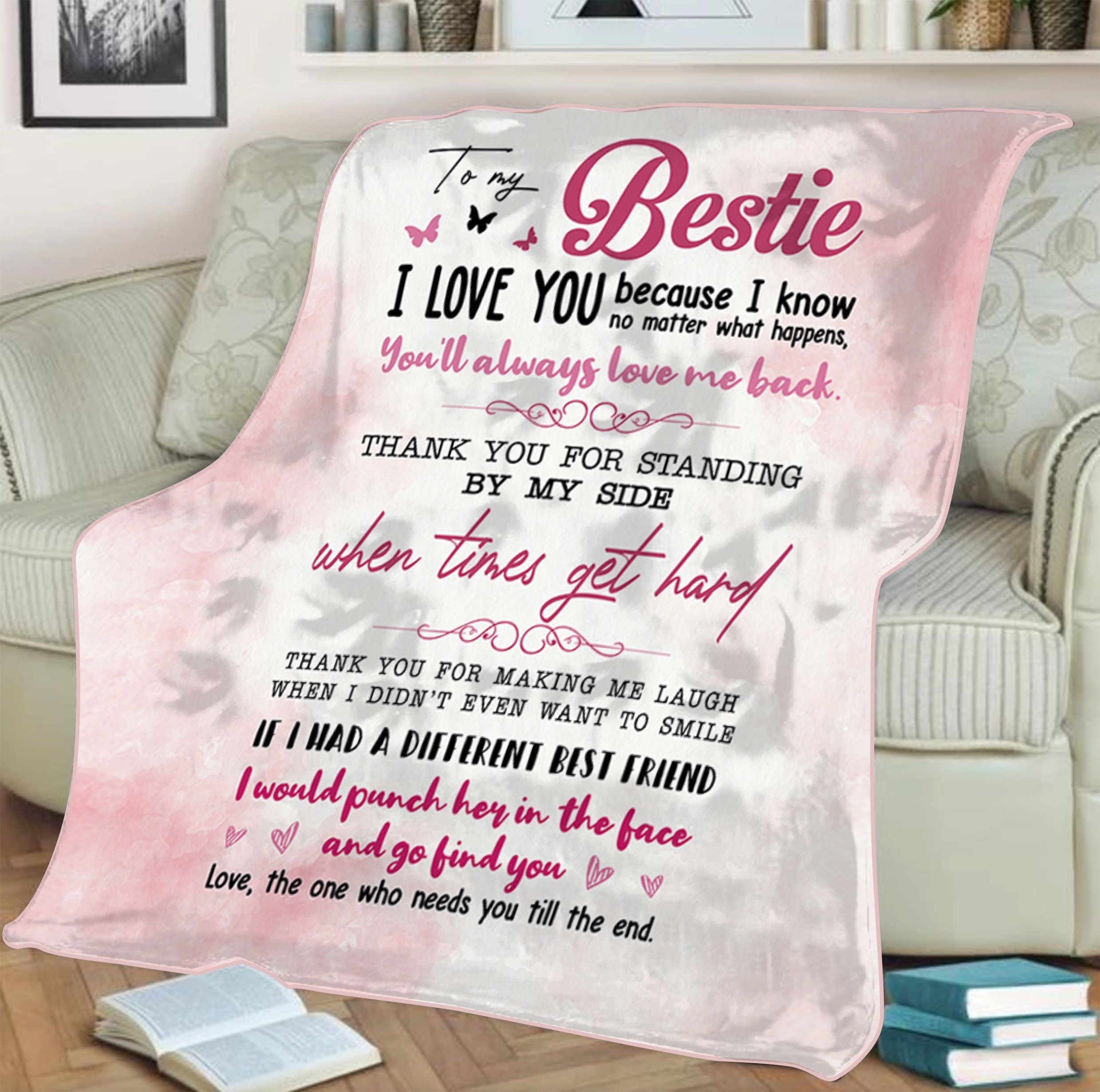 Best Friends Fleece Blanket/Best friend gift For Etsy