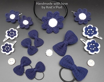 Back to School Hair Accessories - NAVY