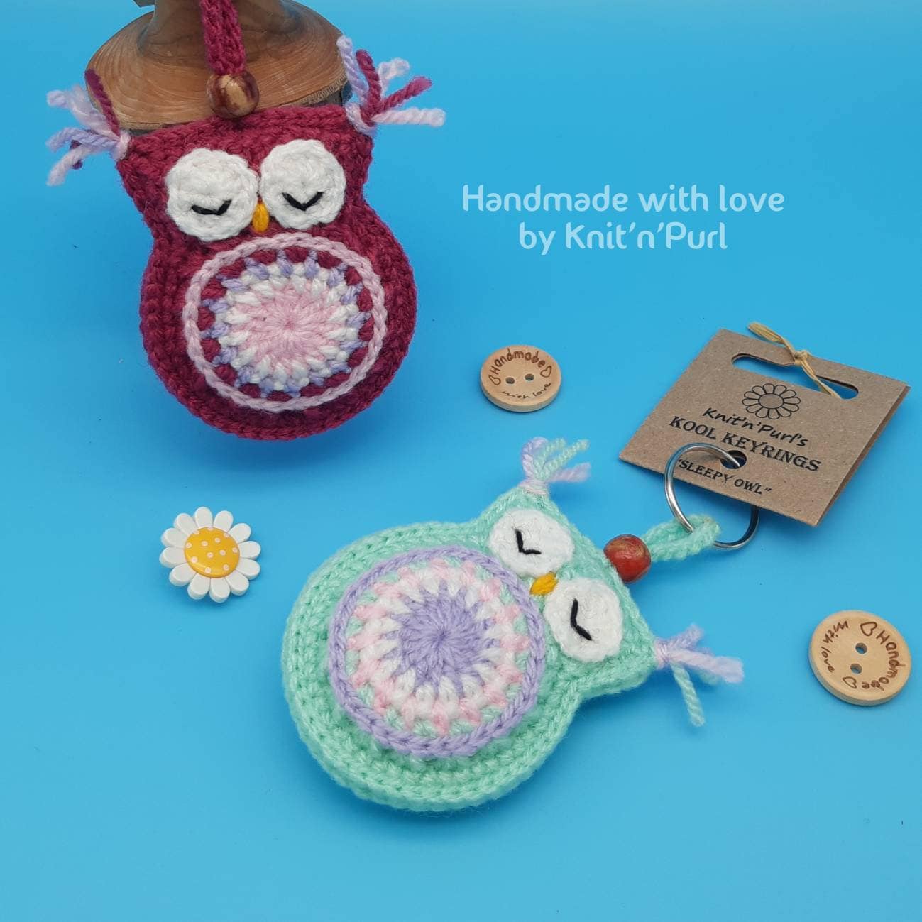 Sleepy Owl Keyring