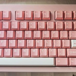 Peach Blossom Keycaps Cherry keycaps pink keycaps ABS keycap 173 key keycap set