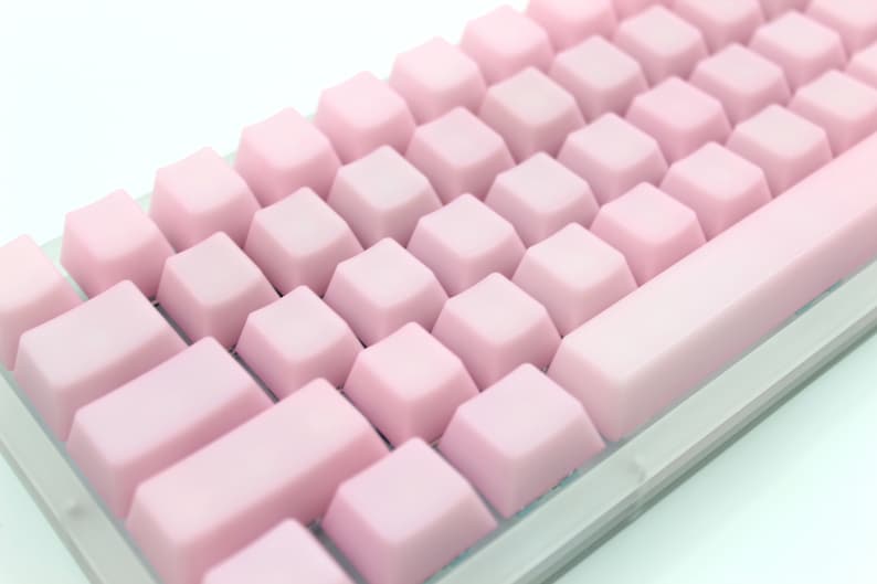 POM keycap Pink keycap Transparent keycap set keyboard keycap pom keycap jelly keycap