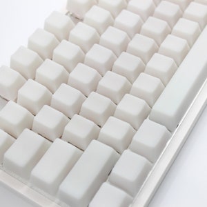 POM keycap White keycap Transparent keycap set keyboard keycap pom keycap jelly keycap