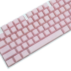 POM Jelly Keycaps Pink Keycaps Top Legends (114 Keycap Set) Keyboard keycap Pink Pom Keycap Pink Jelly keycap
