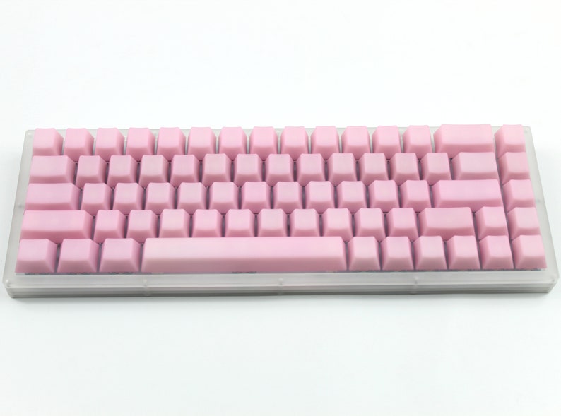POM keycap Pink keycap Transparent keycap set keyboard keycap pom keycap jelly keycap