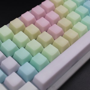 Jelly POM Keycaps Rainbow Keycaps keyboard keycap pom keycap jelly keycap