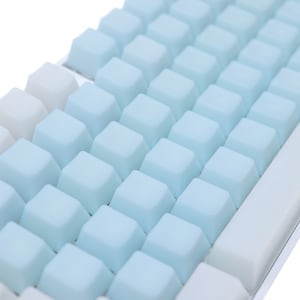 POM Jelly Keycaps POM Jelly White Blue Keycaps POM Jelly Blue Keycaps Backlit keycaps Jelly keycap Translucent keycap