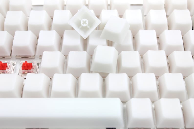 POM keycap White keycap Transparent keycap set keyboard keycap pom keycap jelly keycap