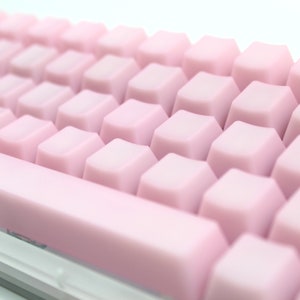 POM keycap Pink keycap Transparent keycap set keyboard keycap pom keycap jelly keycap
