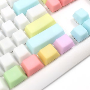 Jelly POM Keycaps Pastel Keycaps keyboard keycap pom keycap Backlit keycaps Jelly keycap Translucent keycap