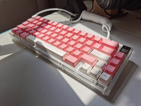Peach Blossom Keycaps: Cherry Profile, 173-Key ABS Keycap Set