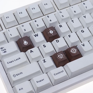 VALORANT Keycap Brimstone Skill Keycap Set Q/E/X/C Keycap PBT Keycap For Wooting Keyboards