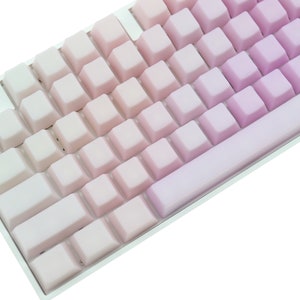 POM Jelly Lavender Keycaps (114 Keycap Set) Keyboard keycap Pom Keycap Jelly keycap