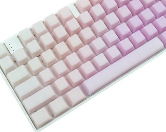 POM Jelly Lavender Keycaps (114 Keycap Set) Keyboard keycap Pom Keycap Jelly keycap