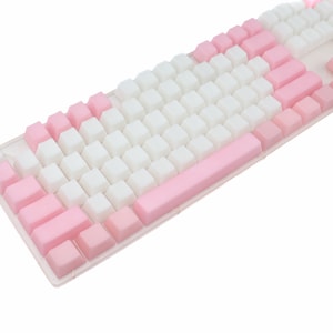POM Jelly Strawberry Keycaps POM Jelly Keycaps pom keycap jelly keycap pink pom keycaps