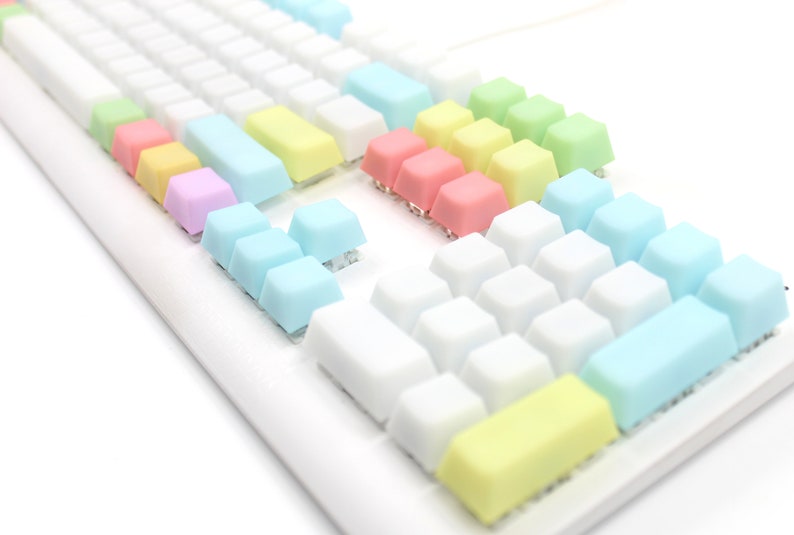 Jelly POM Keycaps Pastel Keycaps keyboard keycap pom keycap Backlit keycaps Jelly keycap Translucent keycap