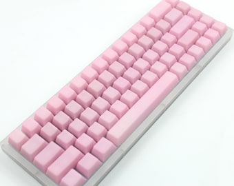 POM keycap Pink keycap Transparent keycap set keyboard keycap pom keycap jelly keycap