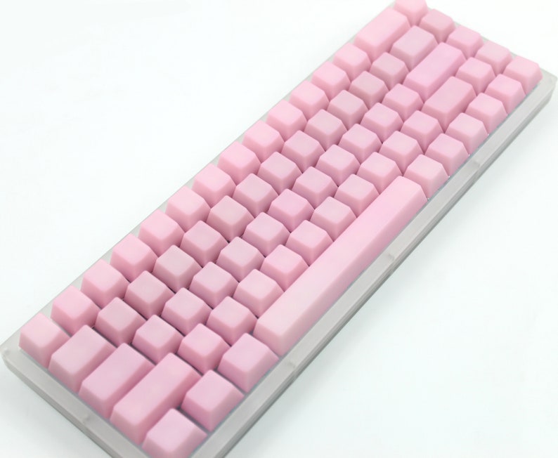 POM Keycap Pink Keycap Transparent Keycap Set Keyboard Keycap Etsy