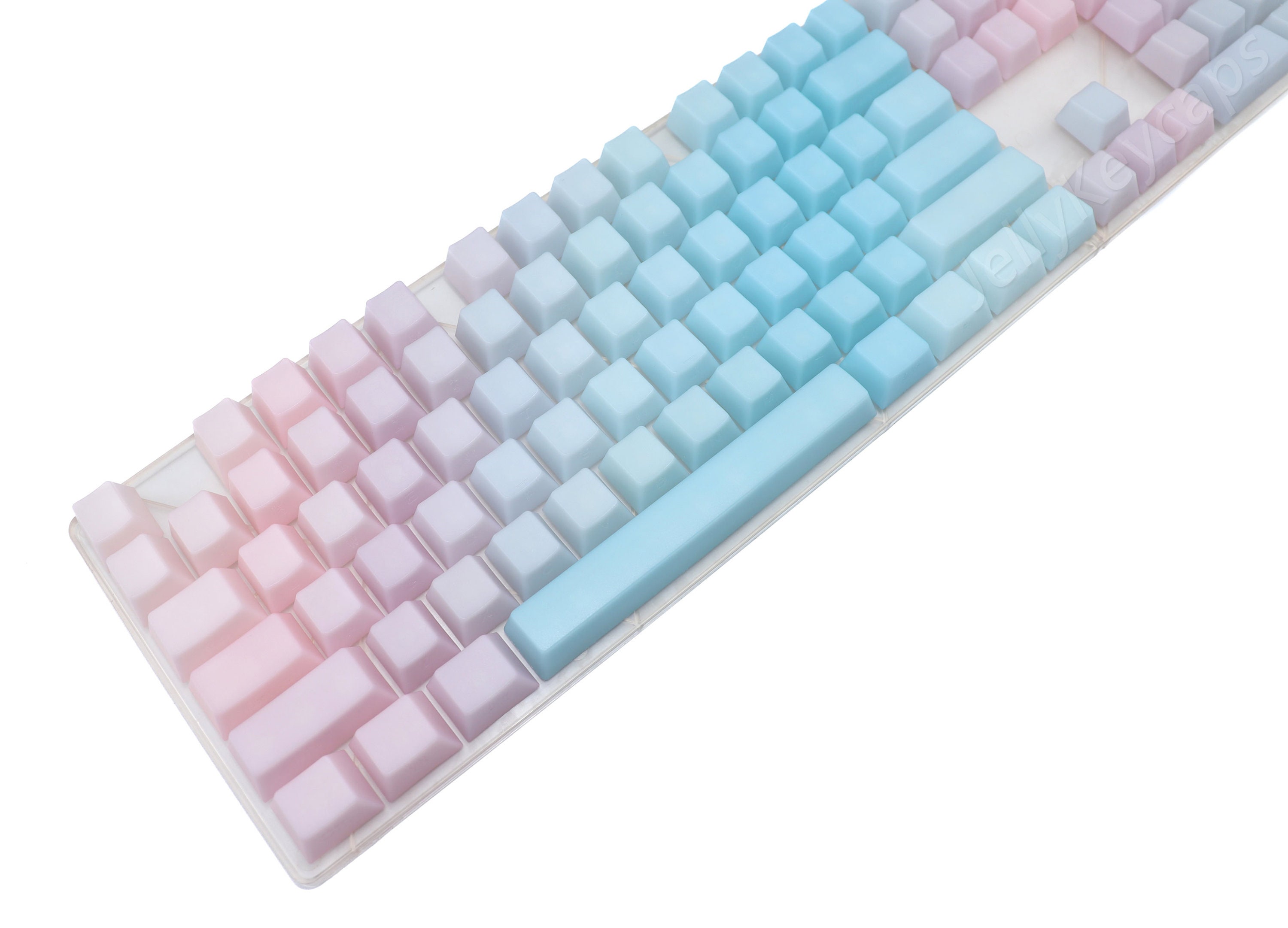 ゼリー POM キーキャップ レインボー EscapeKeyboard(エスケープキーボード) POM Jelly キーキャップ