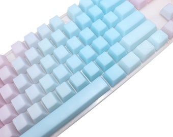 ゼリー POM キーキャップ レインボー EscapeKeyboard(エスケープキーボード) POM Jelly キーキャップ