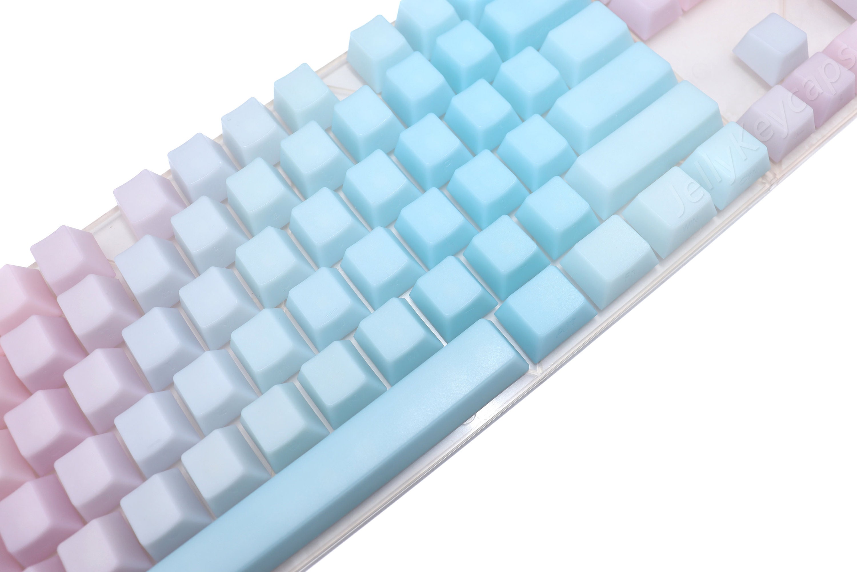 ゼリー POM キーキャップ レインボー EscapeKeyboard(エスケープキーボード) POM Jelly キーキャップ