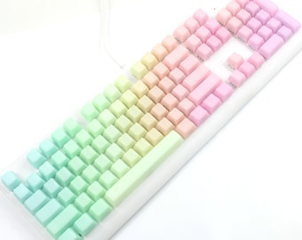 POM Keycaps Jelly Keycaps Jelly POM Keycaps Rainbow Keycaps keyboard keycap Valentine&#39;s Gifts