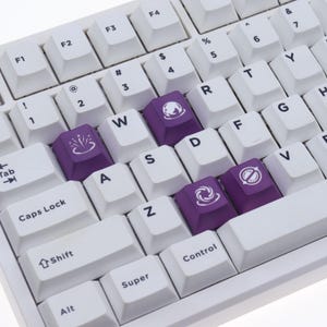 VALORANT Keycap Astra Skill Keycap Set Q/E/X/C Keycap PBT Keycap For Wooting Keyboards