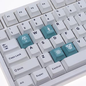 VALORANT Keycap KAY/O Skill Keycap Set Q/E/X/C Keycap PBT Keycap For Wooting Keyboards