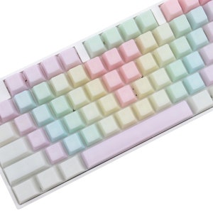 Jelly POM Keycaps Rainbow keycaps Top Legends (114 Keycap Set) Keyboard keycap pom keycap jelly keycap