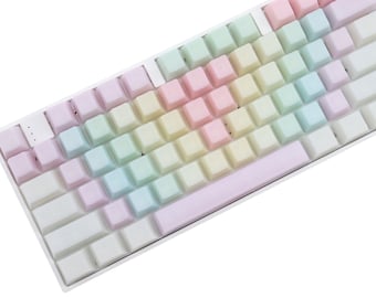 Jelly POM Keycaps Rainbow keycaps Top Legends (114 Keycap Set) Keyboard keycap pom keycap jelly keycap