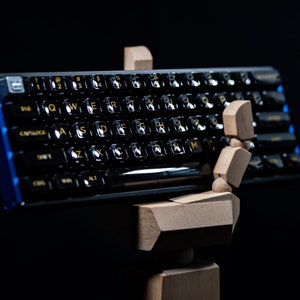 Black Clear keycap Backlight keycap Transparent keycap Mechanical keyboard keycap Keycap set White keycap