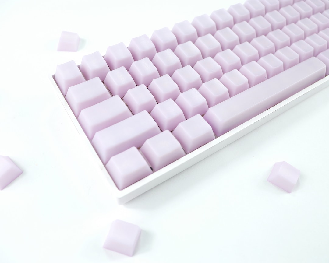 POM Keycap Lavender Keycap Light Purple Keycap Set Keyboard Keycap Pom