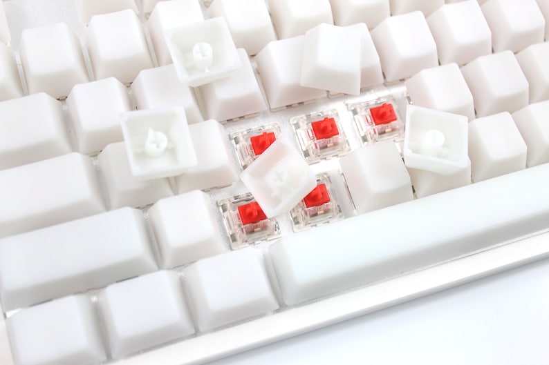 POM keycap White keycap Transparent keycap set keyboard keycap pom keycap jelly keycap