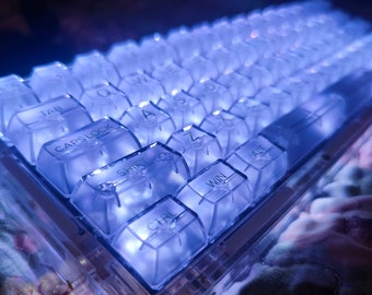 Clear PC Keycap Set: Backlight Mechanical Keyboard, 155 Keys