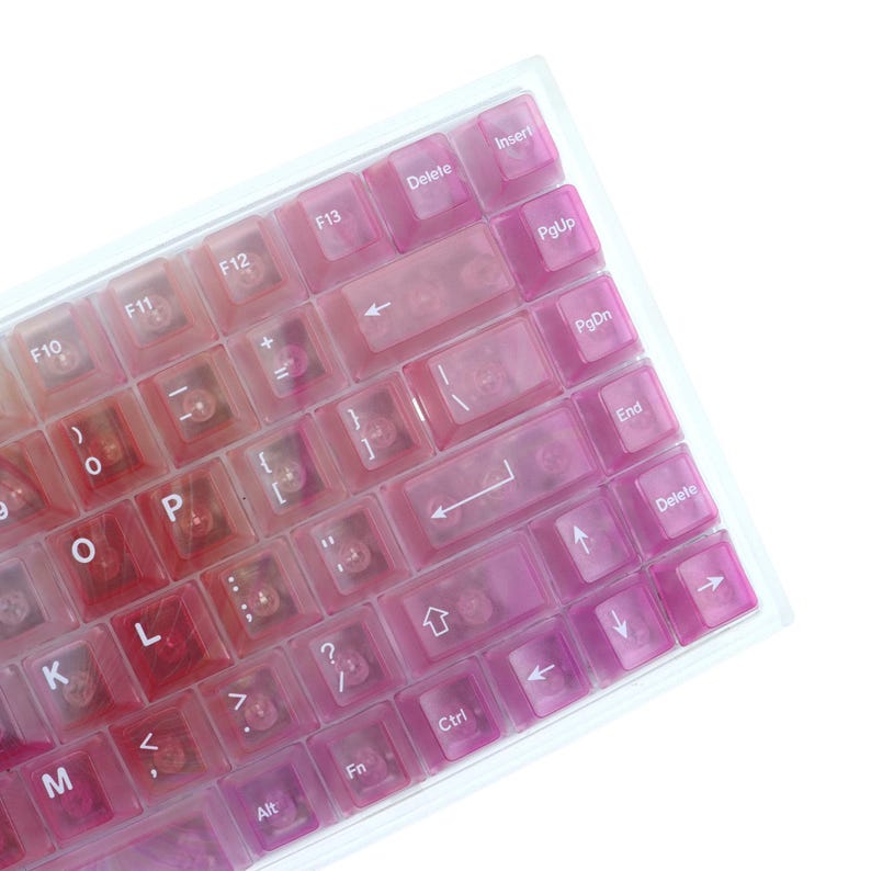 Function Keycaps Gradient Clear Keycaps 122 Key PC Keycaps Cherry Profile - Etsy