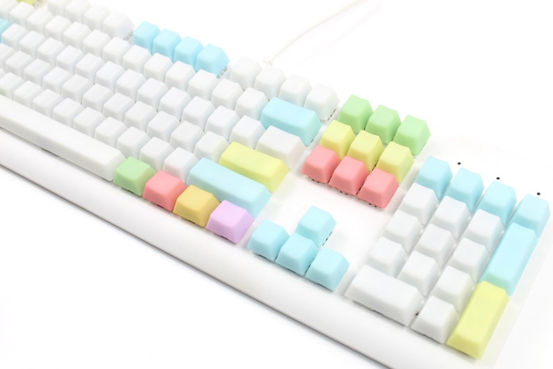 Jelly POM Keycaps Pastel Keycaps keyboard keycap pom keycap Backlit keycaps Jelly keycap Translucent keycap