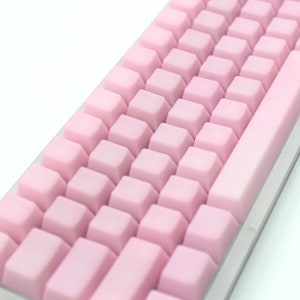 POM keycap Pink keycap Transparent keycap set keyboard keycap pom keycap jelly keycap