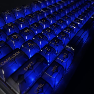 Black Clear keycap Backlight keycap Transparent keycap Mechanical keyboard keycap Keycap set White keycap