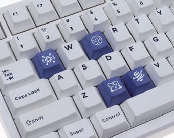 VALORANT Deadlock Skill Keycaps: PBT Keycap Set for Wooting Keyboards