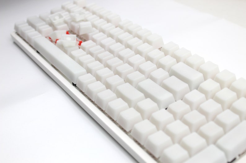 POM keycap White keycap Transparent keycap set keyboard keycap pom keycap jelly keycap