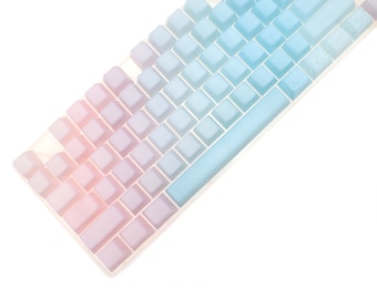 pom keycap jelly keycap Jelly POM Keycaps Rainbow Keycaps blue pom keycap pom Blank keycaps