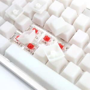 POM keycap White keycap Transparent keycap set keyboard keycap pom keycap jelly keycap